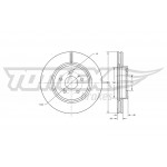 TOMEX Brakes Bremsscheibe